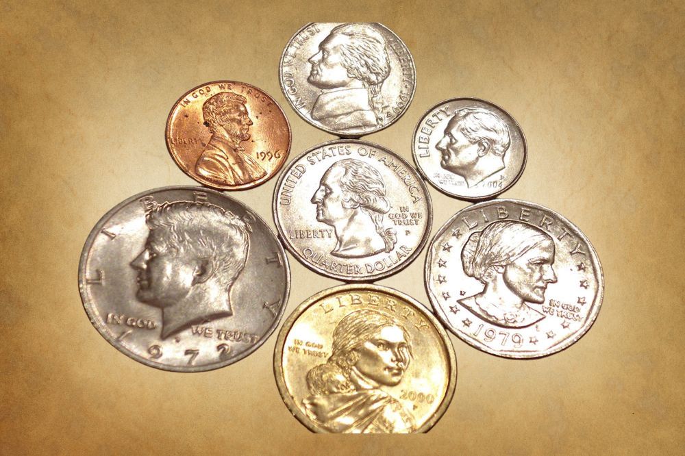 US Coin Collection - 8 Rare Coins of American Heritage
